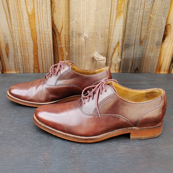Cole Haan Grand OS Oxford Brown Leather Lace Up Men\'s Shoes Size 8 M